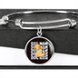 Dog Mom Puppy Bracelet Stainless Steel or 18k Gold Circle Bangle-Express Your Love Gifts