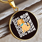 Dog Mom Puppy Circle Necklace Stainless Steel or 18k Gold 18-22"-Express Your Love Gifts
