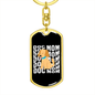 Dog Mom Puppy Keychain Stainless Steel or 18k Gold Dog Tag Keyring-Express Your Love Gifts