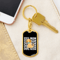Dog Mom Puppy Keychain Stainless Steel or 18k Gold Dog Tag Keyring-Express Your Love Gifts