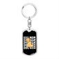 Dog Mom Puppy Keychain Stainless Steel or 18k Gold Dog Tag Keyring-Express Your Love Gifts