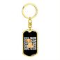 Dog Mom Puppy Keychain Stainless Steel or 18k Gold Dog Tag Keyring-Express Your Love Gifts