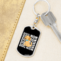 Dog Mom Puppy Keychain Stainless Steel or 18k Gold Dog Tag Keyring-Express Your Love Gifts