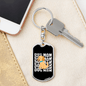 Dog Mom Puppy Keychain Stainless Steel or 18k Gold Dog Tag Keyring-Express Your Love Gifts