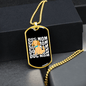 Dog Mom Puppy Necklace Stainless Steel or 18k Gold Dog Tag 24" Chain-Express Your Love Gifts