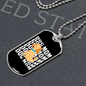 Dog Mom Puppy Necklace Stainless Steel or 18k Gold Dog Tag 24" Chain-Express Your Love Gifts