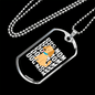 Dog Mom Puppy Necklace Stainless Steel or 18k Gold Dog Tag 24" Chain-Express Your Love Gifts