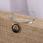 Dog Mom Rainbow Bracelet Stainless Steel or 18k Gold Circle Bangle-Express Your Love Gifts
