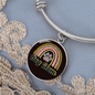 Dog Mom Rainbow Bracelet Stainless Steel or 18k Gold Circle Bangle-Express Your Love Gifts