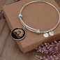 Dog Mom Rainbow Bracelet Stainless Steel or 18k Gold Circle Bangle-Express Your Love Gifts