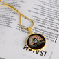 Dog Mom Rainbow Circle Necklace Stainless Steel or 18k Gold 18-22"-Express Your Love Gifts