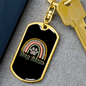 Dog Mom Rainbow Keychain Stainless Steel or 18k Gold Dog Tag Keyring-Express Your Love Gifts