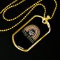 Dog Mom Rainbow Necklace Stainless Steel or 18k Gold Dog Tag 24" Chain-Express Your Love Gifts