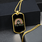 Dog Mom Rainbow Necklace Stainless Steel or 18k Gold Dog Tag 24" Chain-Express Your Love Gifts