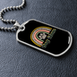 Dog Mom Rainbow Necklace Stainless Steel or 18k Gold Dog Tag 24" Chain-Express Your Love Gifts