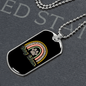 Dog Mom Rainbow Necklace Stainless Steel or 18k Gold Dog Tag 24" Chain-Express Your Love Gifts