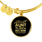 Dog Mom TranspArent Green Bracelet Stainless Steel or 18k Gold Circle Bangle-Express Your Love Gifts