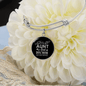 Dog Mom TranspArent Green Bracelet Stainless Steel or 18k Gold Circle Bangle-Express Your Love Gifts