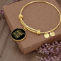 Dog Mom TranspArent Green Bracelet Stainless Steel or 18k Gold Circle Bangle-Express Your Love Gifts