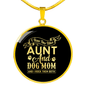 Dog Mom TranspArent Green Circle Necklace Stainless Steel or 18k Gold 18-22"-Express Your Love Gifts
