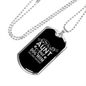 Dog Mom TranspArent Green Necklace Stainless Steel or 18k Gold Dog Tag 24" Chain-Express Your Love Gifts