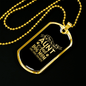 Dog Mom TranspArent Green Necklace Stainless Steel or 18k Gold Dog Tag 24" Chain-Express Your Love Gifts