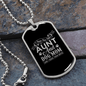 Dog Mom TranspArent Green Necklace Stainless Steel or 18k Gold Dog Tag 24" Chain-Express Your Love Gifts