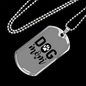 Dog Mom TranspArent Necklace Stainless Steel or 18k Gold Dog Tag 24" Chain-Express Your Love Gifts