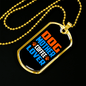 Dog Mother Coffee Lover Necklace Stainless Steel or 18k Gold Dog Tag 24" Chain-Express Your Love Gifts