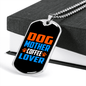 Dog Mother Coffee Lover Necklace Stainless Steel or 18k Gold Dog Tag 24" Chain-Express Your Love Gifts