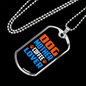 Dog Mother Coffee Lover Necklace Stainless Steel or 18k Gold Dog Tag 24" Chain-Express Your Love Gifts