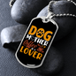 Dog Mother Coffee Lover Yellow Necklace Stainless Steel or 18k Gold Dog Tag 24" Chain-Express Your Love Gifts