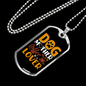 Dog Mother Coffee Lover Yellow Necklace Stainless Steel or 18k Gold Dog Tag 24" Chain-Express Your Love Gifts