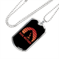 Dog Mother Red Necklace Stainless Steel or 18k Gold Dog Tag 24" Chain-Express Your Love Gifts