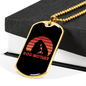 Dog Mother Red Necklace Stainless Steel or 18k Gold Dog Tag 24" Chain-Express Your Love Gifts