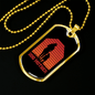 Dog Mother Running Necklace Stainless Steel or 18k Gold Dog Tag 24" Chain-Express Your Love Gifts