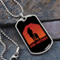Dog Mother Running Necklace Stainless Steel or 18k Gold Dog Tag 24" Chain-Express Your Love Gifts