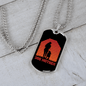 Dog Mother Running Necklace Stainless Steel or 18k Gold Dog Tag 24" Chain-Express Your Love Gifts