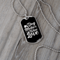 Dog Mother Wine Love Necklace Stainless Steel or 18k Gold Dog Tag 24" Chain-Express Your Love Gifts