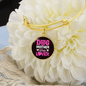 Dog Mother Wine Lover Pink Bracelet Stainless Steel or 18k Gold Circle Bangle-Express Your Love Gifts