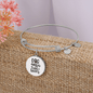 Dog Mother Wine Lover Plain Bracelet Stainless Steel or 18k Gold Circle Bangle-Express Your Love Gifts