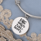 Dog Mother Wine Lover Plain Bracelet Stainless Steel or 18k Gold Circle Bangle-Express Your Love Gifts