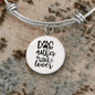 Dog Mother Wine Lover Plain Bracelet Stainless Steel or 18k Gold Circle Bangle-Express Your Love Gifts