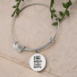 Dog Mother Wine Lover Plain Bracelet Stainless Steel or 18k Gold Circle Bangle-Express Your Love Gifts