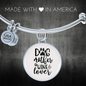 Dog Mother Wine Lover Plain Bracelet Stainless Steel or 18k Gold Circle Bangle-Express Your Love Gifts