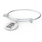Dog Mother Wine Lover Plain Bracelet Stainless Steel or 18k Gold Circle Bangle-Express Your Love Gifts