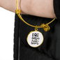 Dog Mother Wine Lover Plain Bracelet Stainless Steel or 18k Gold Circle Bangle-Express Your Love Gifts