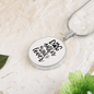 Dog Mother Wine Lover Plain Circle Necklace Stainless Steel or 18k Gold 18-22"-Express Your Love Gifts