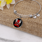 Dog Mother Wine Lover Red White Bracelet Stainless Steel or 18k Gold Circle Bangle-Express Your Love Gifts