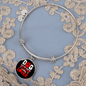 Dog Mother Wine Lover Red White Bracelet Stainless Steel or 18k Gold Circle Bangle-Express Your Love Gifts
